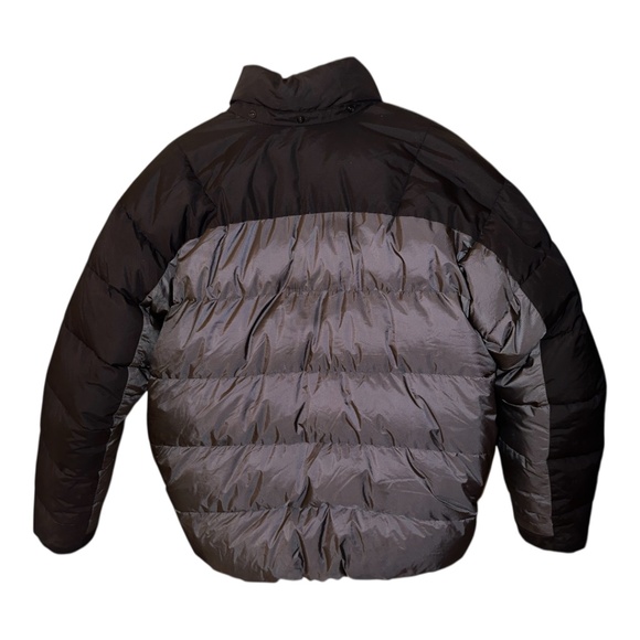 Men's Black and Gray Puffer Jacket - Picture 2 of 7
